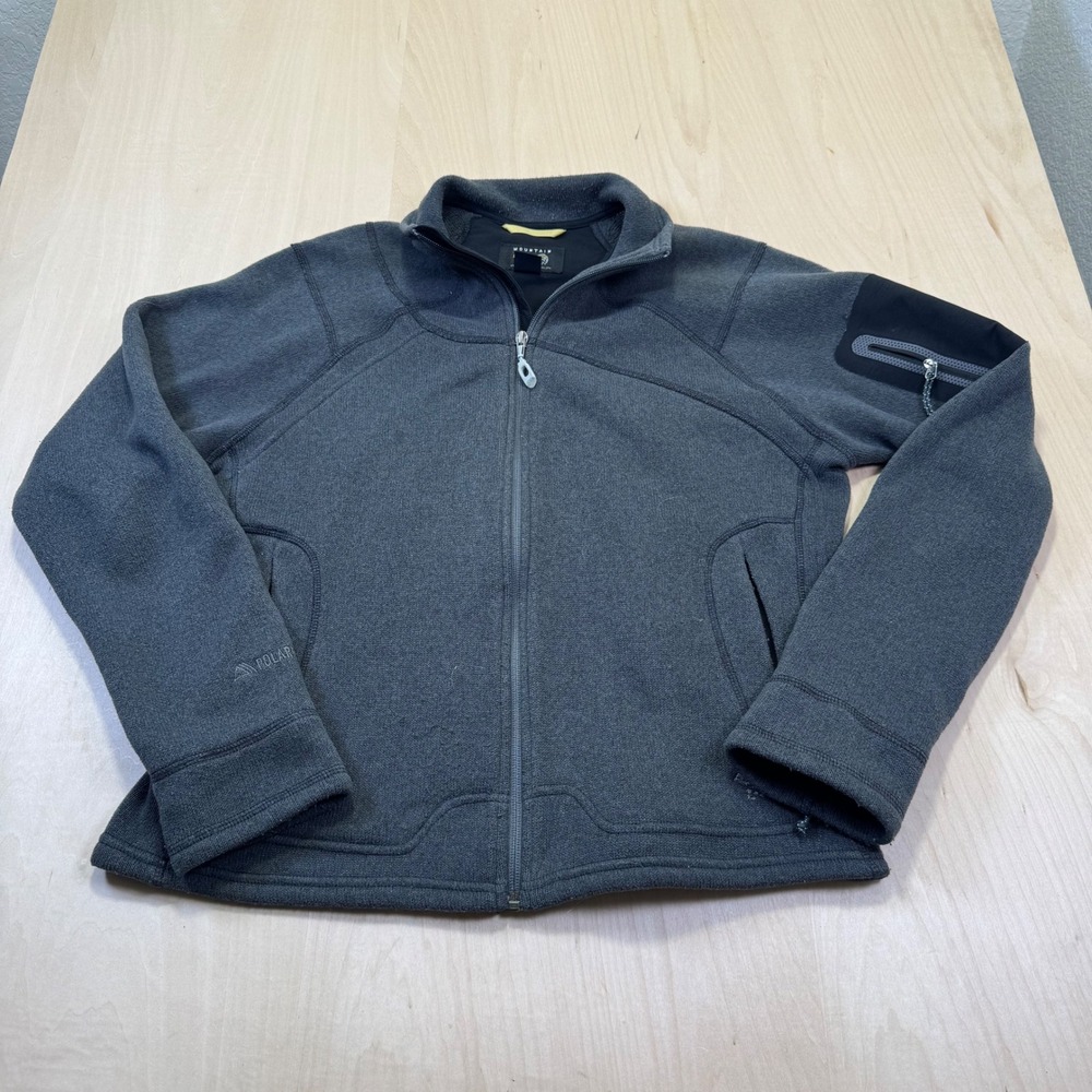 Mountain Hardwear Jacket Womens Size Large‎ Black Fleece polartec